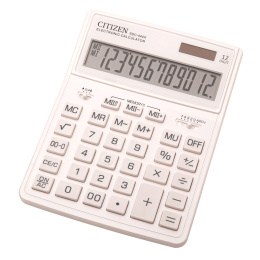 Kalkulator Biurowy Citizen SDC-444XRWHE, 12-cyfrowy, 199x153mm, Biały