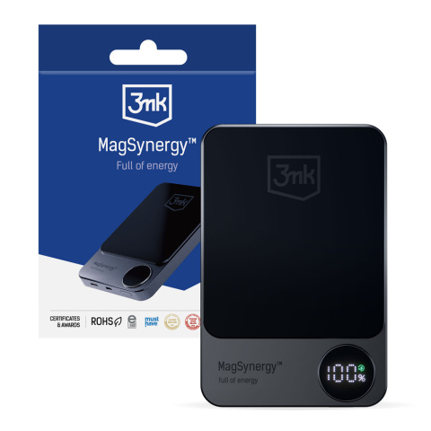 Powerbank indukcyjny 3MK 10000mAh MagSafe QI USB-C Lightning