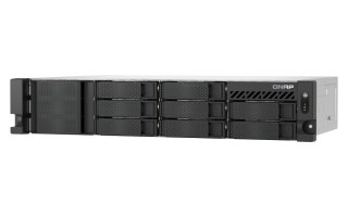 QNAP TS-855eU-8G | 8-zatokowy płytki serwer NAS, Intel Atom, 8GB RAM, 2x 2,5GbE RJ-45, RACK