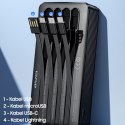 AWEI PowerBank P134K 20000mAh czarny/black wyświetlacz + kable USB/PD/Lightning/MicroUSB