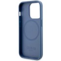 Guess GUHMP14LP4RPSB iPhone 14 Pro 6.1" niebieski/blue hardcase 4G Printed Stripes MagSafe