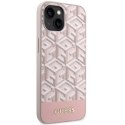 Guess GUHMP14MHGCFSEP iPhone 14 Plus 6,7" różowy/pink hard case GCube Stripes MagSafe