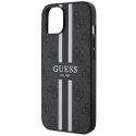 Guess GUHMP14MP4RPSK iPhone 14 Plus 6,7" czarny/black hardcase 4G Printed Stripes MagSafe