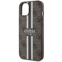 Guess GUHMP14SP4RPSW iPhone 14 6,1" brązowy/brown hardcase 4G Printed Stripes MagSafe