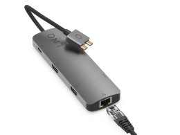 LINQ HUB USB-C 7IN2 D2 PRO MST USB-C MULTIPORT DO MACBOOK AIR/PRO HDMI 4K/60HZ,4K/30HZ, USB-C PD100W DO ZASILANIA,USB-C/A, RJ