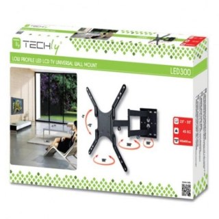 Techly Uchwyt ścienny LCD/LED 23-55cali podwójne ramię, 45kg, czarny