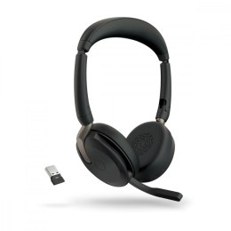 Jabra Słuchawki Evolve2 65 Flex Link380a UC Stereo ładowarka bezprzewodowa