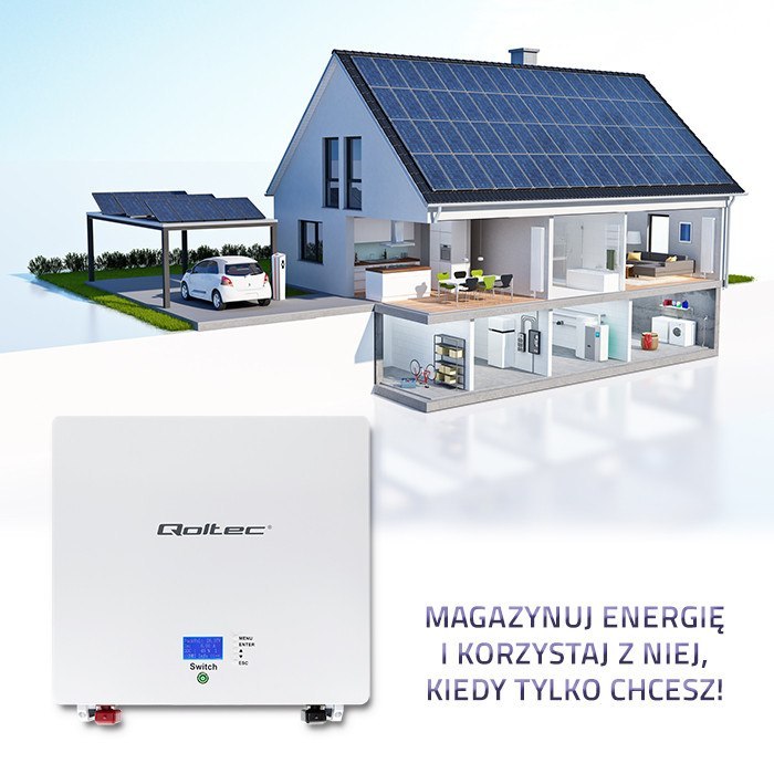 Qoltec Magazyn energii LiFePO4 | 5kWh | 24V | BMS