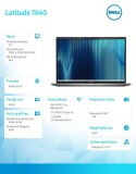 Dell Notebook Latitude 7640 Win11Pro i7-1365U/32GB/1TB SSD/16.0 FHD/Intel Iris Xe/ThBlt & FgrPr & SmtCd/FHD/IR Cam/Mic/WLAN + BT/Back
