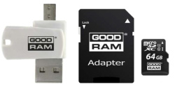Karta pamięci microSDHC GOODRAM 64GB M1A4 UHS-I + Adapter