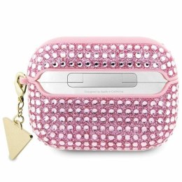 Guess GUAP2HDGTPP AirPods Pro 2 cover różowy/pink Rhinestone Triangle Charm