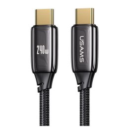 Kabel USB Usams U82 USB-C/USB-C 240W PD 3.1 Fast Charging 2m czarny