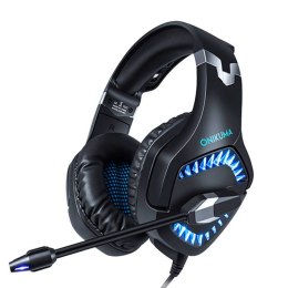 Onikuma Słuchawki gamingowe K1 PRO czarno-niebieskie (przewodowe)