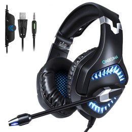 Onikuma Słuchawki gamingowe K1 PRO czarno-niebieskie (przewodowe)