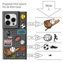 Zestaw Etui Pinit Dynamic + Sports Pin iPhone 14 Pro Max 6.7" czarny/black wzór 1