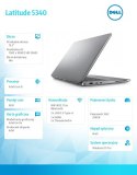 Dell Notebook Latitude 5340 Win11Pro i5-1335U/8GB/256GB SSD/13.3 FHD/Integrated/FgrPr & SmtCd/FHD/IR Cam/Mic/WLAN + BT/Backlit Kb/3 C