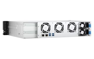 QNAP TS-855eU-RP-8G | 8-zatokowy płytki serwer NAS, Intel Atom, 8GB RAM, 2x 2,5GbE RJ-45, RP, RACK