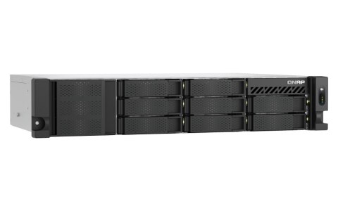 QNAP TS-855eU-RP-8G | 8-zatokowy płytki serwer NAS, Intel Atom, 8GB RAM, 2x 2,5GbE RJ-45, RP, RACK