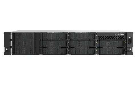 QNAP TS-855eU-RP-8G | 8-zatokowy płytki serwer NAS, Intel Atom, 8GB RAM, 2x 2,5GbE RJ-45, RP, RACK