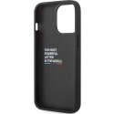 Etui BMW BMHCP13X22NBCK iPhone 13 Pro Max 6.7" czarny/black hardcase Leather Carbon