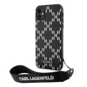Karl Lagerfeld KLHCN61SAKLMBSK iPhone 11 / Xr 6.1" czarny/black hardcase Monogram Losange Saffiano