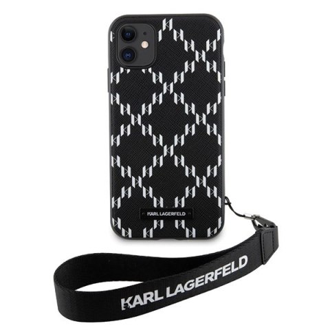 Karl Lagerfeld KLHCN61SAKLMBSK iPhone 11 / Xr 6.1" czarny/black hardcase Monogram Losange Saffiano