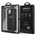 AMG AMHCP13MOSDBK iPhone 13 6.1" czarny/black hardcase Leather Curved Lines