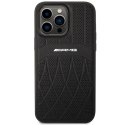 AMG AMHMP14XOSDBK iPhone 14 Pro Max 6,7" czarny/black hardcase Leather Curved Lines MagSafe