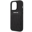 AMG AMHMP14LOSDBK iPhone 14 Pro 6.1" czarny/black hardcase Leather Curved Lines MagSafe