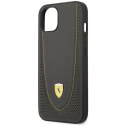 Ferrari FEHCP13MRGOG iPhone 13 6.1" czarny/black hardcase Leather Curved Line