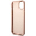 Guess GUHMP14SSAPSTP iPhone 14 6,1" różowy/pink hardcase Peony Logo Plate MagSafe