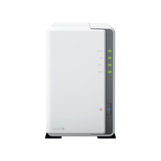 Synology DS223j | 2-zatokowy serwer NAS, ARM, 1GB RAM, 1GbE RJ-45, Tower