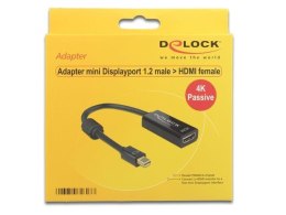 Delock ADAPTER DISPLAYPORT MINI 1.2->HDMI(F) 4K 20cm