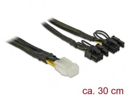 Delock Kabel rozdzielacz zasilania 2x PCI Express 8Pin/1x 6Pin oplot