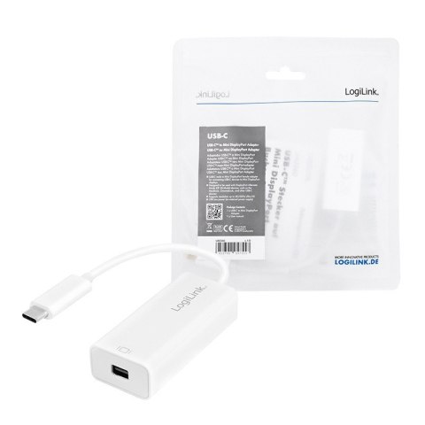 LogiLink Adapter USB-C do mini DisplayPort, 4K/60Hz