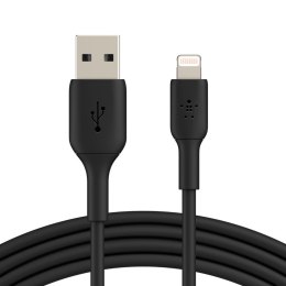 Belkin PVC USB-A to Lig htning 1m Black