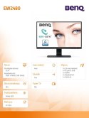 Benq Monitor 24 cale EW2480 LED 5ms/20mln/fullhd/hdmi