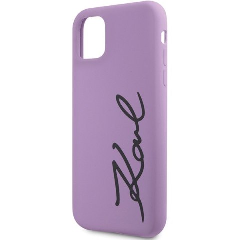 Karl Lagerfeld KLHCN61SKSVGU iPhone 11 / Xr 6.1" purpurowy/purple hardcase Silicone Signature