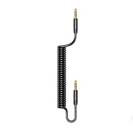 Kabel Audio Usams SJ256 Jack 3,5mm Spring 1,2m czarny
