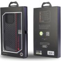 Audi Carbon Fiber Stripe iPhone 14 Pro Max 6.7" czarny/black hardcase AUS-TPUPCIP14PM-R8/D1-BK