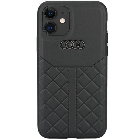 Audi Genuine Leather iPhone 11 / Xr 6.1" czarny/black hardcase AU-TPUPCIP11R-Q8/D1-BK