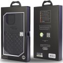 Audi Genuine Leather iPhone 14 Pro Max 6.7" czarny/black hardcase AU-TPUPCIP14PM-Q8/D1-BK