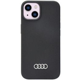 Audi Silicone Case iPhone 14 6.1" czarny/black hardcase AU-LSRIP14-Q3/D1-BK