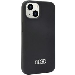 Audi Silicone Case iPhone 14 6.1" czarny/black hardcase AU-LSRIP14-Q3/D1-BK