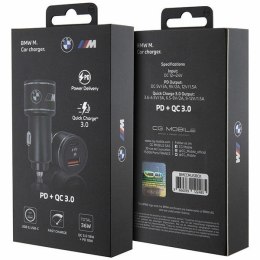BMW ładowarka BMCCMUSBCK PD-QC 3.0 20W Fast Charge czarny/black M Edition