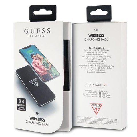 Guess ładowarka indukcyjna GUWCP850TLBK czarna/black 1A