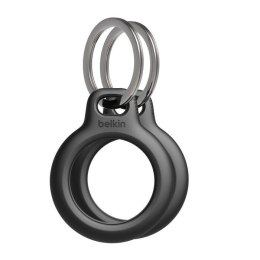Belkin Secure AirTag Holder Keychain 2 Pack Black