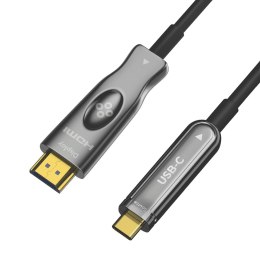 Claroc Kabel optyczny USB-C na HDMI 4K@60Hz 10m