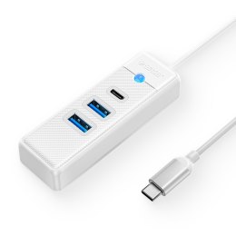 Orico Hub USB-C 2x USB-A 3.1 + USB-C biały