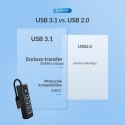 Orico Hub USB-C 4x USB-A 3.1 czarny